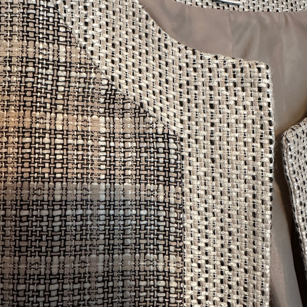 Pendleton - Crop Collarless Blazer Lightweight Ch… - image 2